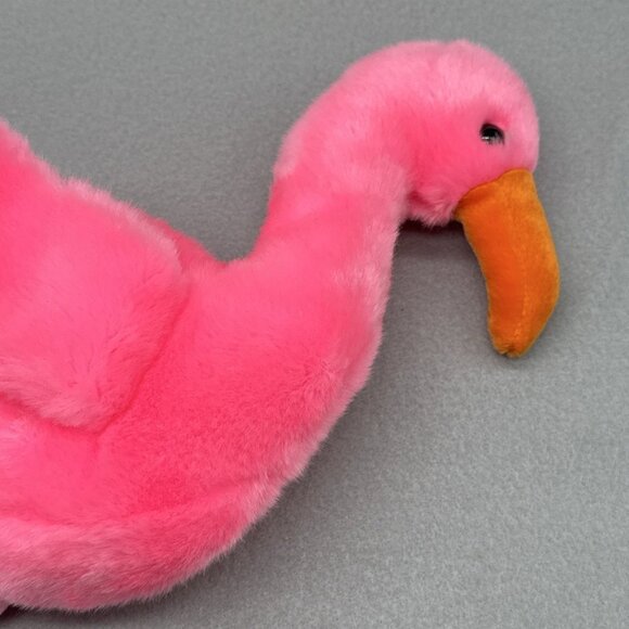 Pinky Flamingo Plush 1998 17" Bird Stuffed Toy Vintage TY Beanie Buddy - Picture 4 of 11